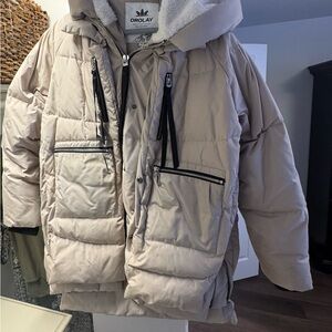 Orolay Women's Beige Puffer Jacket